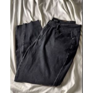 JUDY BLUE Plus Size jeans - Faded Black 14W - Skinny fit - High Rise - Raw Hem
